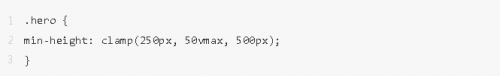 Clamp()、Max() 和 Min() CSS 函數(shù)的用例10